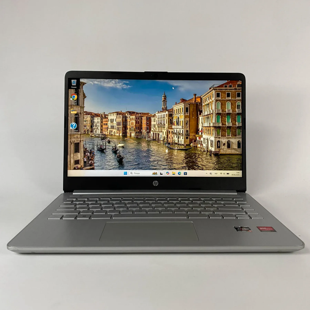 Ноутбук HP Laptop 14-FQ1025NR / 14" (1920x1080) IPS / AMD Ryzen 5 5500U (6 (12) ядер по 2.1 - 4.0 GHz) / 16 GB DDR4 / 256 GB SSD / AMD Radeon Graphics 448SP / WebCam б/у + Подарок Беспроводная мышь USB - Фото 2 Ноутбук HP Laptop 14-FQ1025NR / 14" (1920x1080) IPS / AMD Ryzen 5 5500U (6 (12) ядер по 2.1 - 4.0 GHz) / 16 GB DDR4 / 256 GB SSD / AMD Radeon Graphics 448SP / WebCam б/у + Подарок Беспроводная мышь USB - изображение 2