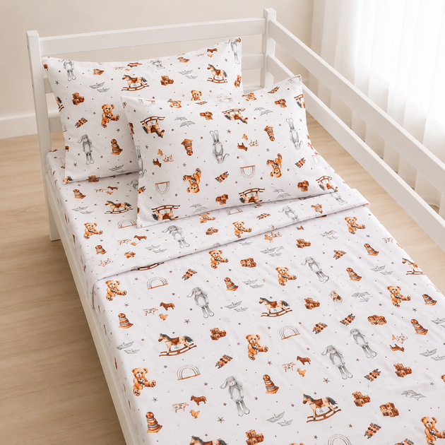 Простынь MirSon Бязь 17-0972 Little Stories 150х220 см (2200013496007) - Фото 2 Простынь MirSon Бязь 17-0972 Little Stories 150х220 см (2200013496007) - изображение 2
