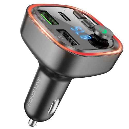 Автомобильный FM трансмиттер модулятор P4 черный QC3 0 Черный - изображение 2