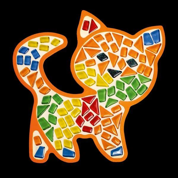 Набор для стеклянной мозаики Mosaaro Котик (MA7006) - Фото 4 Набор для стеклянной мозаики Mosaaro Котик (MA7006) - изображение 4