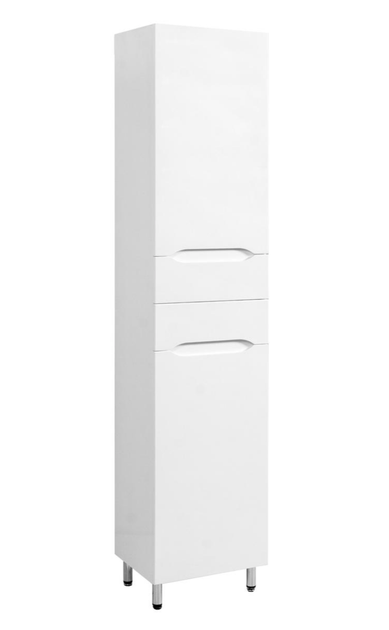 Пенал для ванної SANWEST Мальта 40, білий, 190×40×30 см, підлоговий, з доводчиками - изображение 2