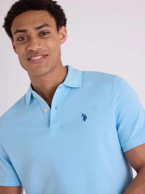 Поло довге чоловіче U.S. Polo Assn 116015-8800A (Mainsail Blue) 2XL Блакитне (786660611540) - Фото 3 Поло довге чоловіче U.S. Polo Assn 116015-8800A (Mainsail Blue) 2XL Блакитне (786660611540) - зображення 3