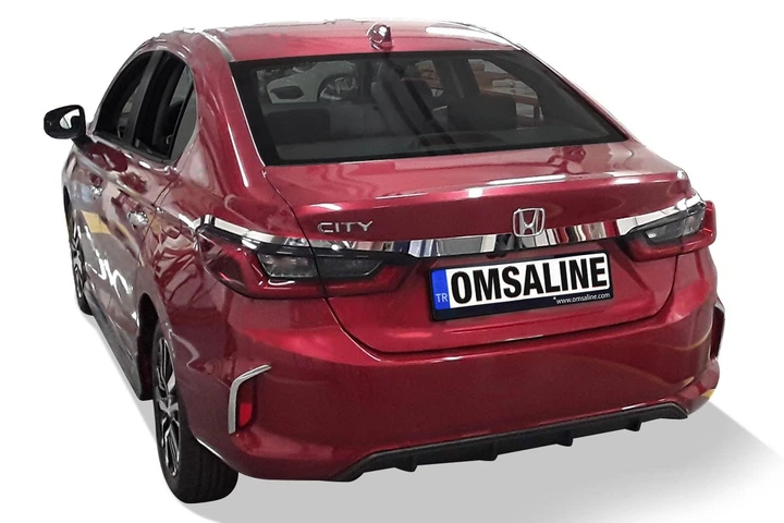 Хром планка над номером SD (3 шт, нерж) для Honda City 2021- рр - Фото 2 Хром планка над номером SD (3 шт, нерж) для Honda City 2021- рр - зображення 2