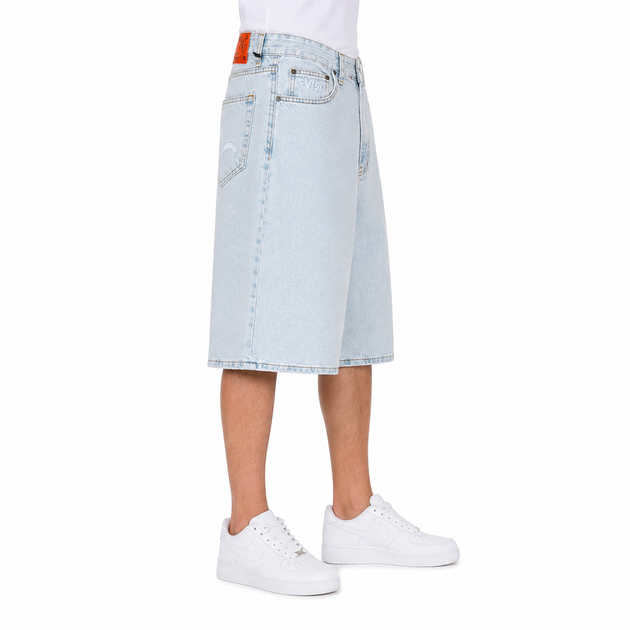 Шорти джинсові чоловічі Evisu блакитні 33 (1050-4) - зображення 4