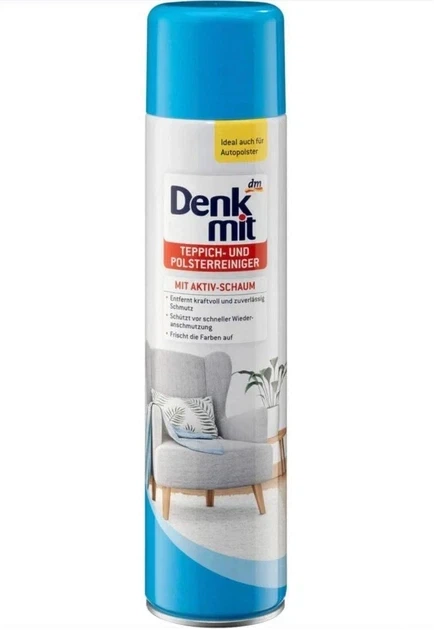 Піна для чищення килимів Denkmit Textilreiniger 600 мл - Фото 1 Піна для чищення килимів Denkmit Textilreiniger 600 мл - зображення 1