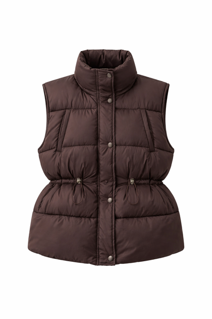 ЖИЛЕТ УТЕПЛЕНИЙ З ЗАТЯЖКАМИ OW001 2502131160509 L/XL Шоколадний - Фото 7 ЖИЛЕТ УТЕПЛЕНИЙ З ЗАТЯЖКАМИ OW001 2502131160509 L/XL Шоколадний - зображення 7