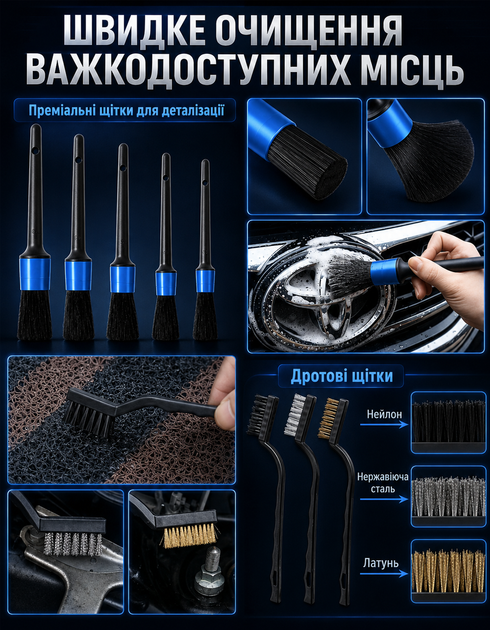 Автомобильный пылесос vaccum cleaner X-1 80W набор для детейлинга авто комплект щеток и инструментов для детальной чистки мойки автомобиля снаружи и внутри салона Комплекс автодетейлинг - изображение 4