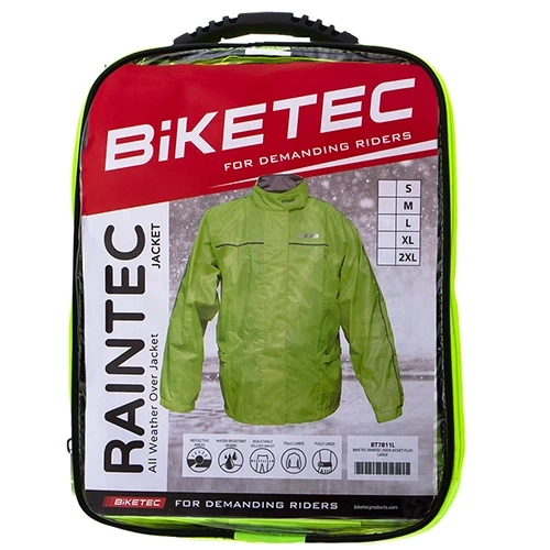 Куртка дощова Biketec жовтий, S - зображення 2