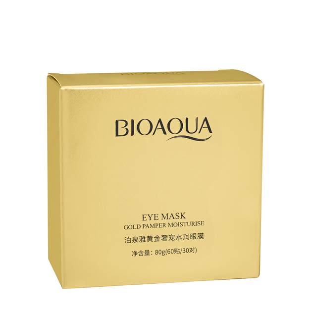 Патчі для шкіри навколо очей BioAqua Eye Mask Gold Pamper Moisturizing 60 шт. (BQY94834) - зображення 2