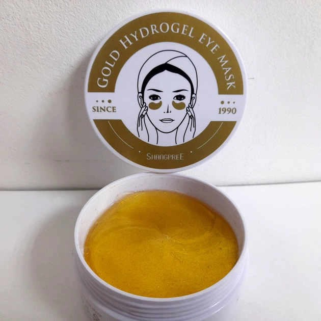 Гідрогелеві патчі для шкіри навколо очей Shangpree Gold Hydrogel антивікові СMD-80 - зображення 4