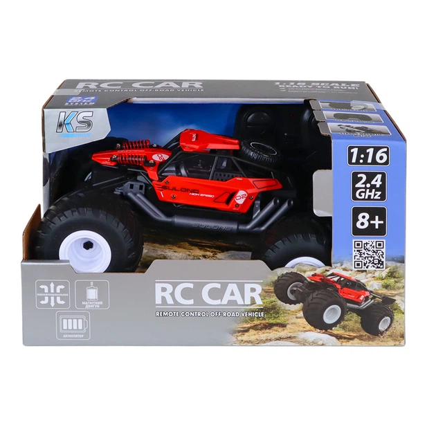 Автомобіль Off-road на радіо керуванні KS Drive – Strong Power (червоний, 1:16) (6900007560627) - зображення 4