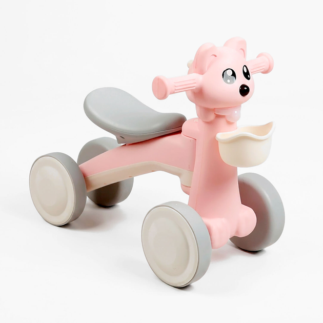 Велобіг дитячий Best Trike 4-х колісний LR-88254 звукові та світлові ефекти Рожевий з кошиком - Фото 2 Велобіг дитячий Best Trike 4-х колісний LR-88254 звукові та світлові ефекти Рожевий з кошиком - изображение 2