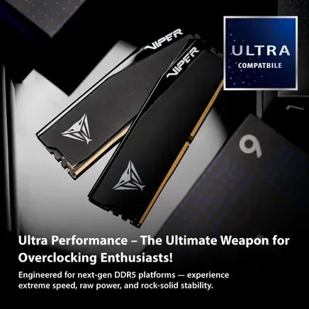Оперативна пам'ять PATRIOT 32 GB (2x16GB) DDR5 6000 MHz Viper Elite 5 Ultra Matte Black (VEU532G6028K) - зображення 6