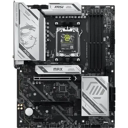 Материнська плата MSI MAG X870E GAMING MAX WIFI (4711377407199) - Фото 2 Материнська плата MSI MAG X870E GAMING MAX WIFI (4711377407199) - зображення 2