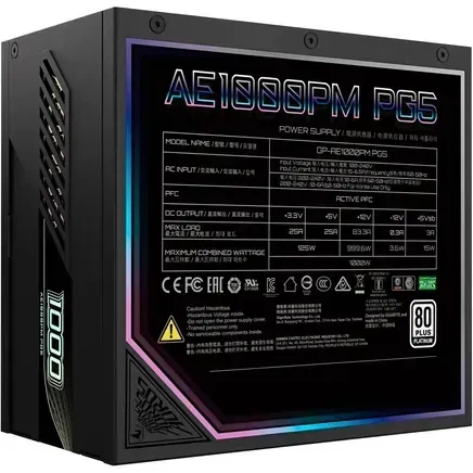 Блок живлення GIGABYTE AORUS ELITE P1000W PCIe 5.0 (GP-AE1000PM PG5) - зображення 2