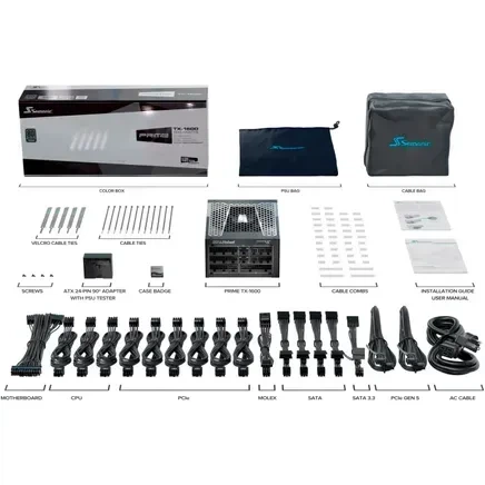 Блок питания SeaSonic PRIME TX-1600 (PRIME-TX-1600-ATX30) - изображение 12