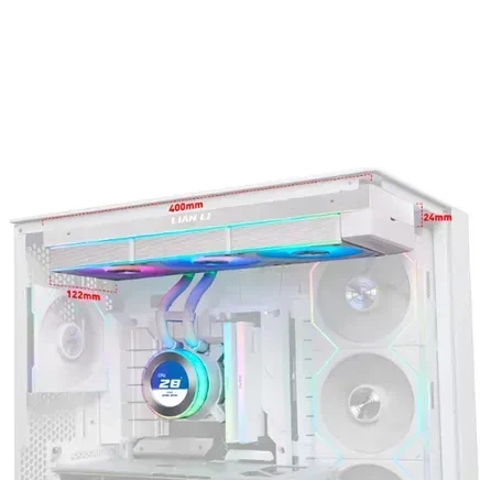 Система жидкостного охлаждения Lian Li HydroShift II LCD-C 360CL White (G89.GHS2LCD36RW.00) - изображение 3