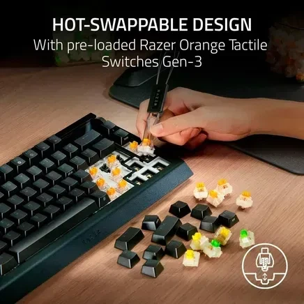 Клавиатура Razer BlackWidow V4 Pro 75% ANSI Black (RZ03-05130100-R3M1) - изображение 8