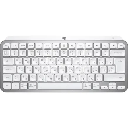 Клавиатура Logitech MX Keys Mini Minimalist US Pale Grey (920-010499) - Фото 2 Клавиатура Logitech MX Keys Mini Minimalist US Pale Grey (920-010499) - изображение 2