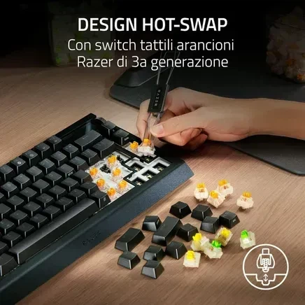 Клавиатура Razer BlackWidow V4 Pro 75% ISO Black (RZ03-05130300-R3E1) - изображение 3