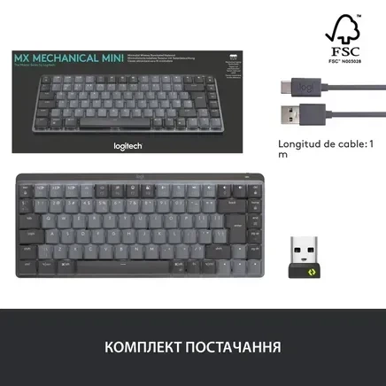 Клавиатура Logitech MX Mechanical Mini Minimalist Wireless Illuminated (920-010780) - изображение 13