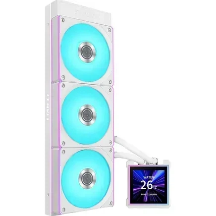 Система рідинного охолодження Lian Li HydroShift II LCD-S 360CL White (G89.GHS2LCDS36CW.00) - Фото 1 Система рідинного охолодження Lian Li HydroShift II LCD-S 360CL White (G89.GHS2LCDS36CW.00) - зображення 1