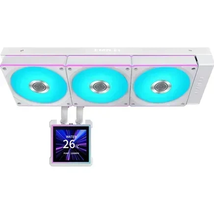 Система рідинного охолодження Lian Li HydroShift II LCD-S 360CL White (G89.GHS2LCDS36CW.00) - Фото 2 Система рідинного охолодження Lian Li HydroShift II LCD-S 360CL White (G89.GHS2LCDS36CW.00) - зображення 2