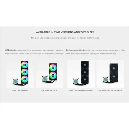 Система жидкостного охлаждения Lian Li Galahad II Lite 240P Black (G89.GA2L24PB.00) - изображение 4