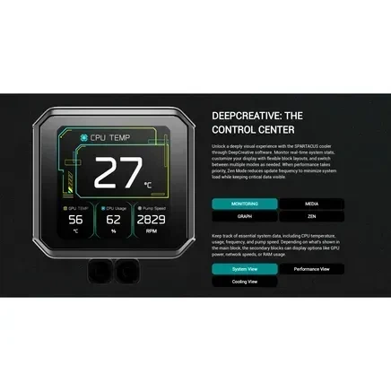 Система жидкостного охлаждения Deepcool Spartacus 360 Black (R-SPT360-BKDSMP-G-1) - изображение 13