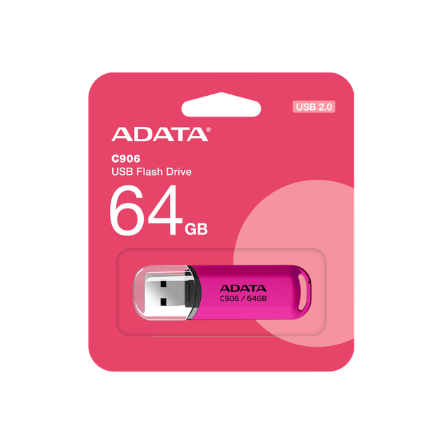 Флеш-накопитель ADATA USB 2.0 C906 64Gb Purple Pink - Фото 2 Флеш-накопитель ADATA USB 2.0 C906 64Gb Purple Pink - изображение 2