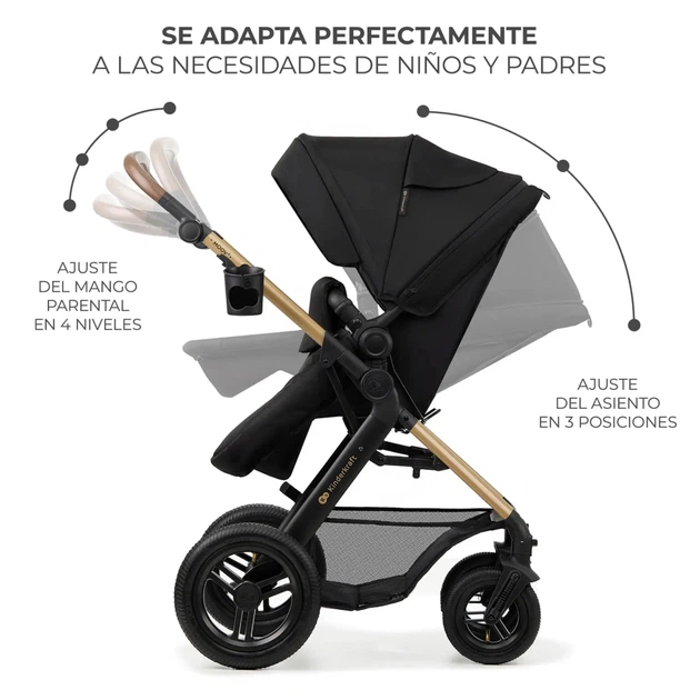 Коляска Kinderkraft 3 в 1 Moov 2 Air Pure Black (KSMOOV02BLK0000) (5902533925759) - изображение 9