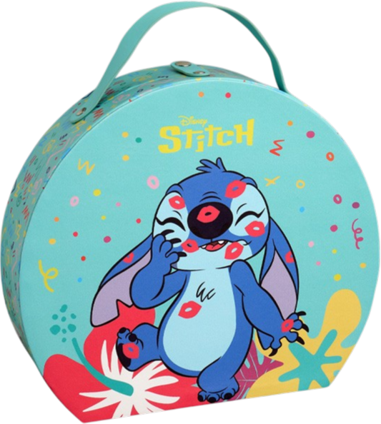 Косметичний набір для дітей Air Val International Stitch у круглій валізі (8411114084350) - зображення 2