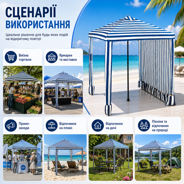 Палатка-шатер торговый 2×2 м - изображение 8