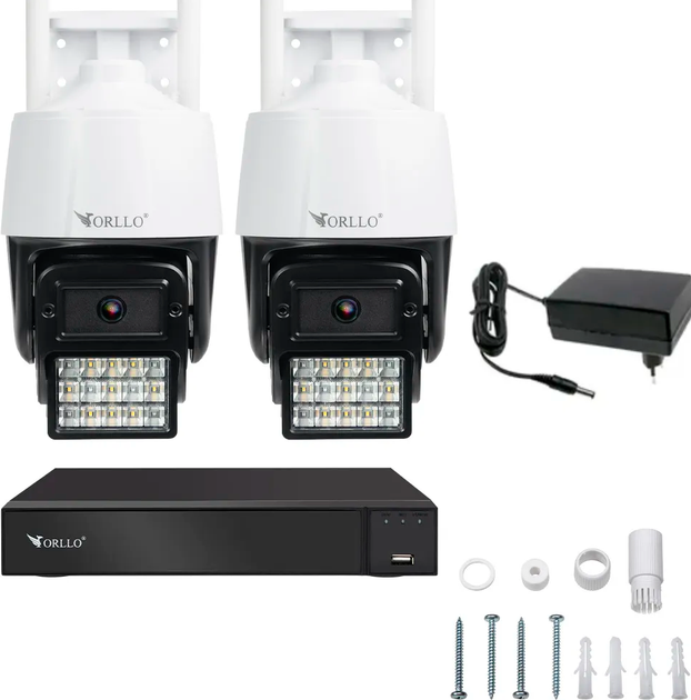 Комплект IP-камер ORLLO N1 Wi-Fi, 2 шт., N-NVR1 (2X-N1-N-NVR1) - Фото 5 Комплект IP-камер ORLLO N1 Wi-Fi, 2 шт., N-NVR1 (2X-N1-N-NVR1) - зображення 5
