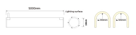 Гнучкий неон COLORS 24V IP65 14.4W 800Lm 3000K 5м (NNR18-WW) - зображення 3