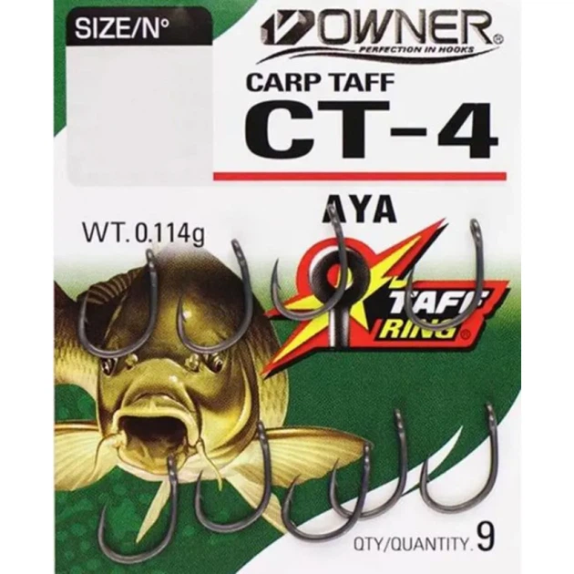 Крючок Owner Carp Taff CT4 53274 #6 - Фото 1 Крючок Owner Carp Taff CT4 53274 #6 - изображение 1