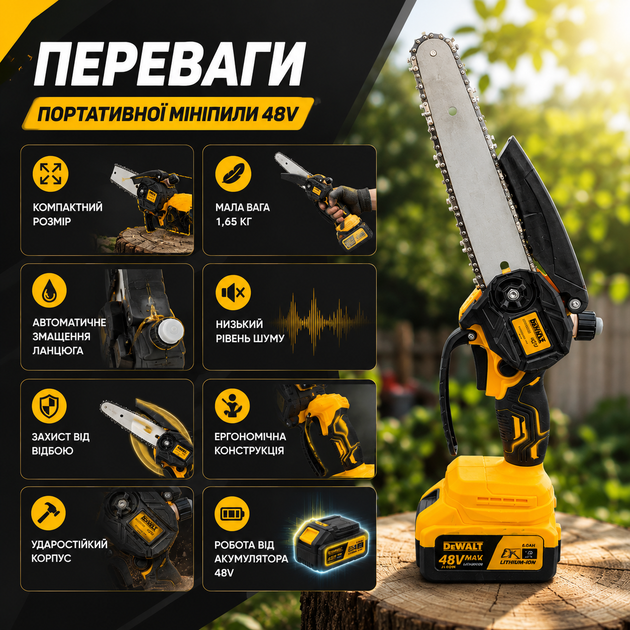 Акумуляторна мініпила DEWALT DCM16 1/4" - зображення 4
