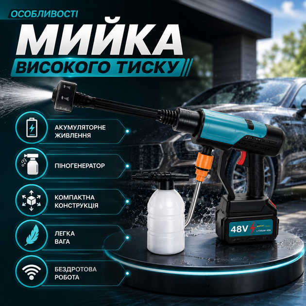 Аккумуляторная мойка высокого давления 48 В - изображение 4