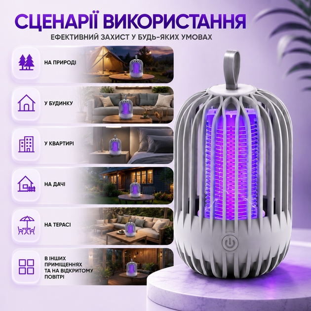 Лампа для уничтожения насекомых аккумуляторная BG-004 - Фото 8 Лампа для уничтожения насекомых аккумуляторная BG-004 - изображение 8