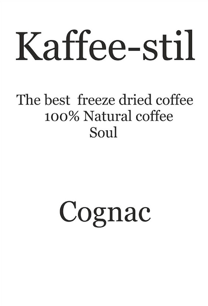 Кава сублімована (розчинна) Kaffee-stil Коньяк 100 г - зображення 3
