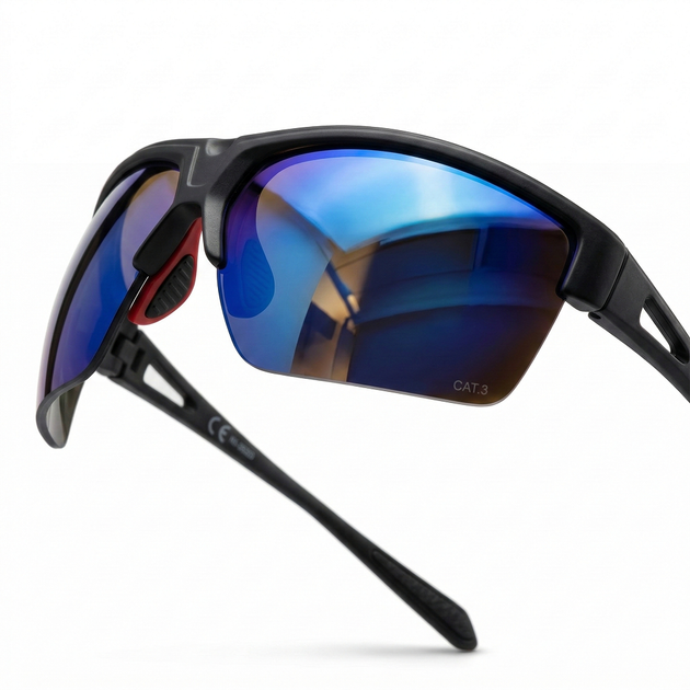 Окуляри спортивні Crivit Pro Black Matte зі змінними лінзами - Фото 3 Окуляри спортивні Crivit Pro Black Matte зі змінними лінзами - изображение 3