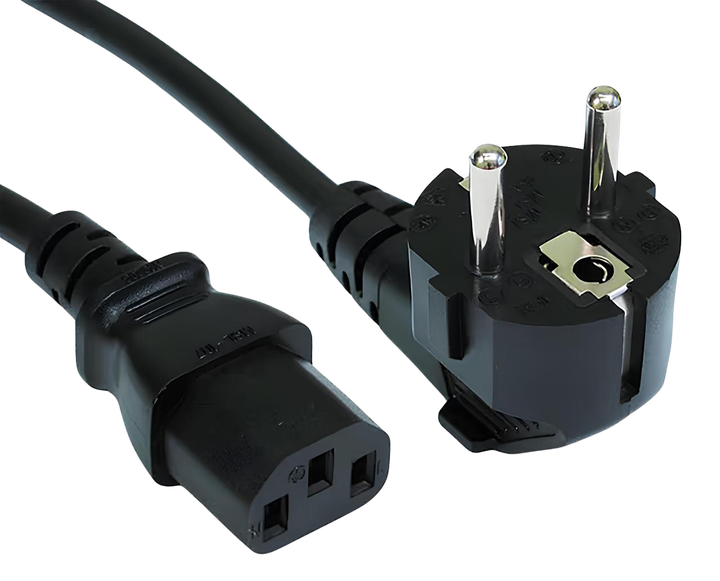 Кабель Cablexpert 3х0.75mm C13 (1.5m) Black - Фото 1 Кабель Cablexpert 3х0.75mm C13 (1.5m) Black - зображення 1