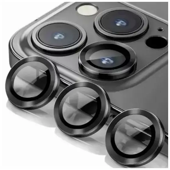 Защитное стекло для камеры iPhone 12 Pro закаленное защита от царапин черное - Фото 1 Защитное стекло для камеры iPhone 12 Pro закаленное защита от царапин черное - изображение 1