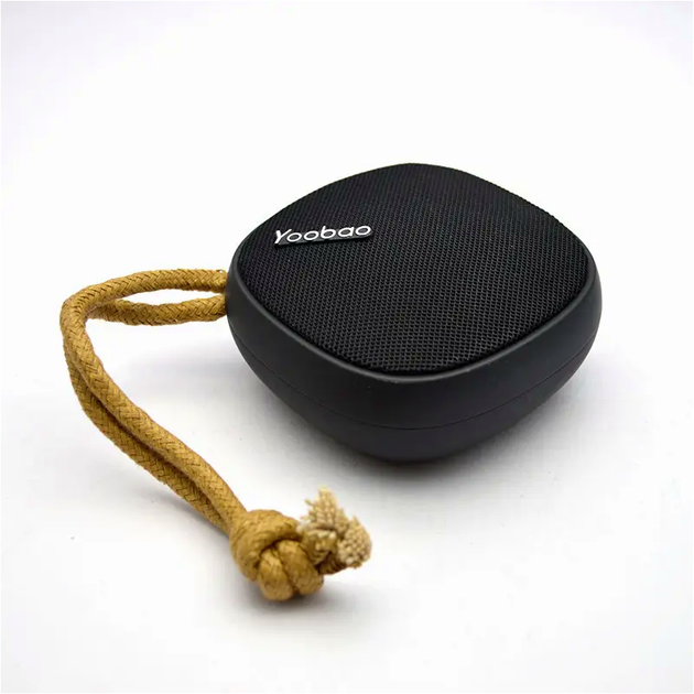 Портативная колонка Bluetooth Yoobao M1 Mini для музыки с аккумулятором 2000 mAh черная 8-12 часов работы - изображение 2