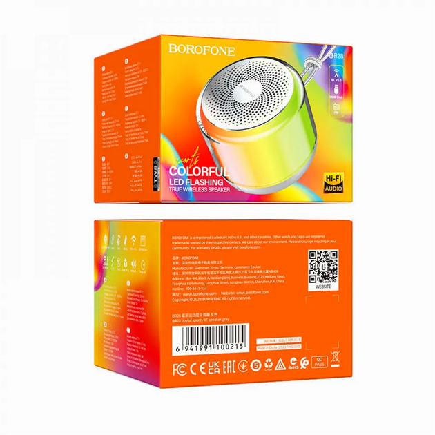 Портативна колонка BR28 Joyful Sports Bluetooth для активного відпочинку та спорту звук високої чіткості - зображення 7