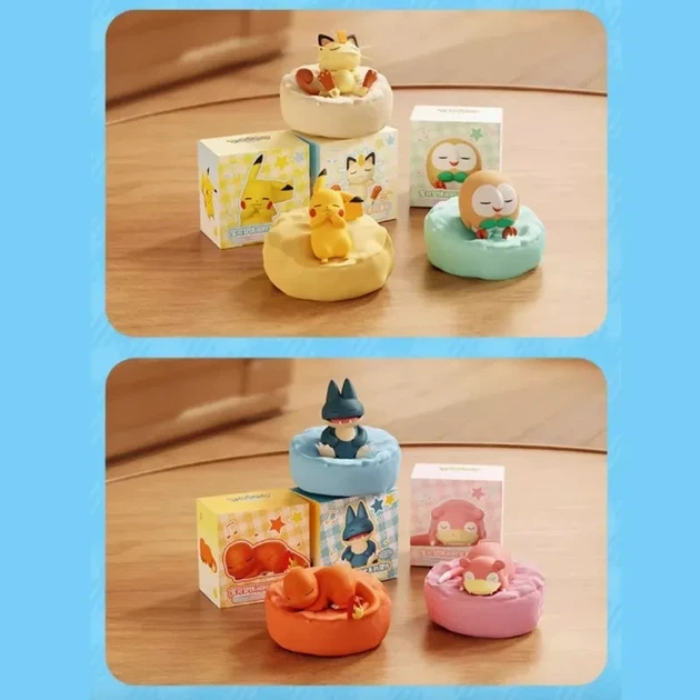Набор "Спящий Покемон на подушечке" (антистресс Meowth Pokemon в коробке) - изображение 2