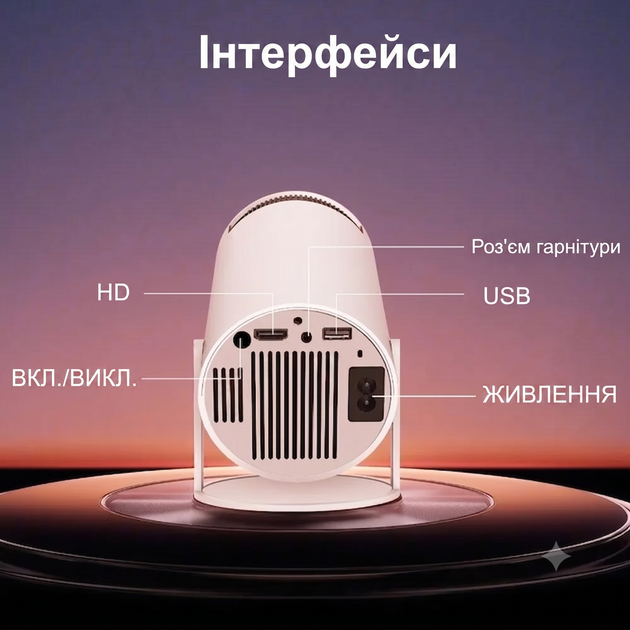 LED Проектор HY300 PRO MAGCUBIC – портативный мини смарт-проектор на Android 14, 4K, Wi-Fi, Bluetooth, пульт Д/У для домашнего кинотеатра - Фото 1 LED Проектор HY300 PRO MAGCUBIC – портативный мини смарт-проектор на Android 14, 4K, Wi-Fi, Bluetooth, пульт Д/У для домашнего кинотеатра - изображение 1