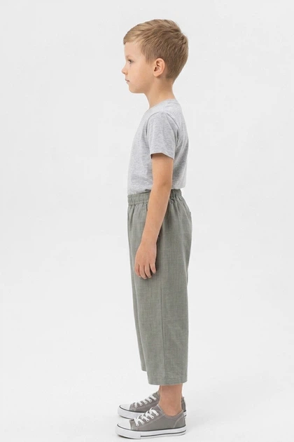 Бриджі дитячі для хлопчика сірого кольору Fashion зріст, см 134 (215833) - Фото 2 Бриджі дитячі для хлопчика сірого кольору Fashion зріст, см 134 (215833) - зображення 2