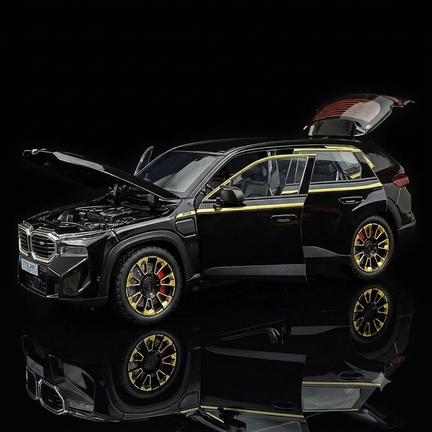Колекційна машинка BMW XM Масштабнамодель 1:24 Чорна - изображение 2