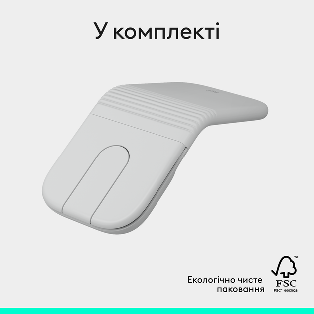 Миша Logitech Mobi Fold Bluetooth Off White (910-007631) - зображення 12